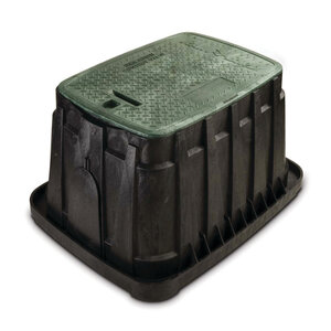 Highline Jumbo Valve Box Rectangle 14 in. x 20 in. x 12 in.H Black
